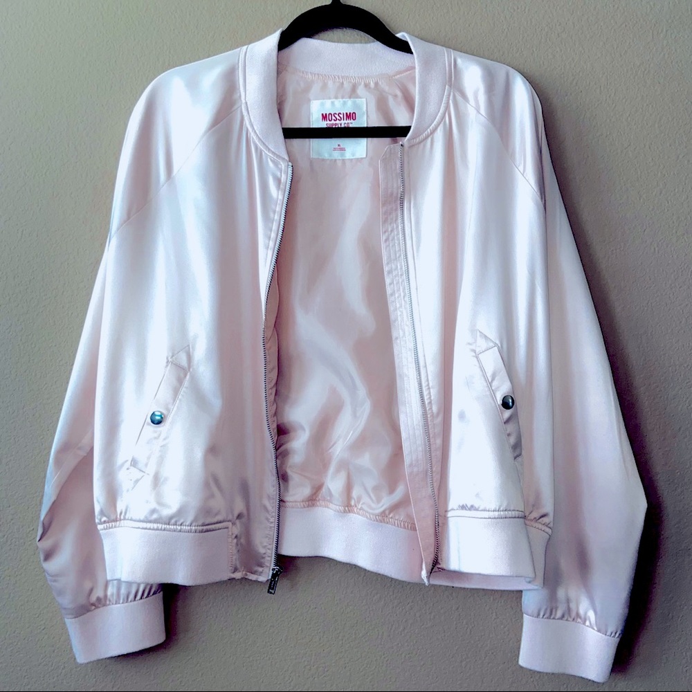 Mossimo Supply Co. women’s silk bomber jacket.